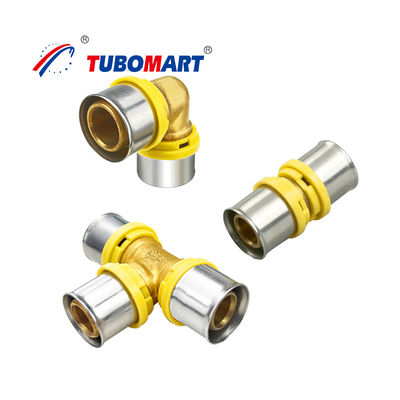 OEM TH প্রোফাইল প্রেস ফিটিং 16mm - 32mm মাল্টিলেয়ার পাইপ Pex-Al-Pex এর জন্য