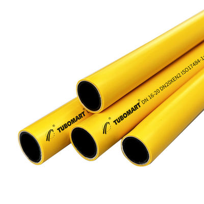 হলুদ PEX AL PEX গ্যাস পাইপ 2.0mm বেধ ISO 17484-1:2006 AS4176.8-2010 স্ট্যান্ডার্ড