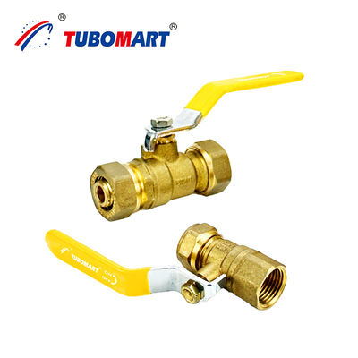 PEX-AL-PEX এর জন্য 2 ইঞ্চি গ্যাস ব্রাস বল ভালভ