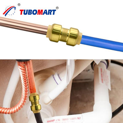 Tubomart OEM C46500 গ্যাস এবং জল সিস্টেমের জন্য Push In Connect Pex ফিটিং