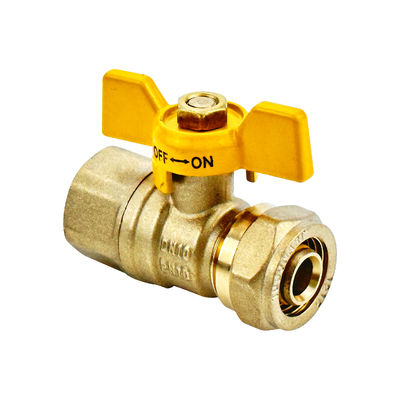 OEM বাটারফ্লাই হ্যান্ডেল 1/2 3/4 ব্রাস ফিটিং সিরিজ বল ফিল্টার ভালভ জল 1/2 