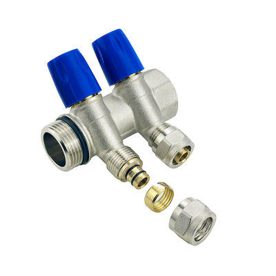 কাস্টমাইজড আকার 2-6ways ব্রাস Pex পাইপিং Manifold জন্য Tubomart