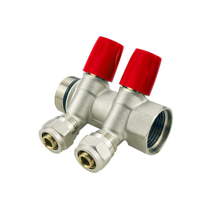OEM কারখানা 2-6ways কাস্টমাইজড সাইজ ব্রাস পেক্স ম্যানিফোল্ড জন্য জল মেঝে গরম অংশ মিডিয়া মেঝে হিটার