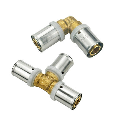 বিনামূল্যে নমুনা ব্রাস Crimp PEX ফিটিং 3/4 ইঞ্চি PEX পাইপ সংযোগকারী কনকুয়েট টি ইউনিয়ন অ্যাডাপ্টার PEX পাইপ ফিটিং গ্যাস জন্য