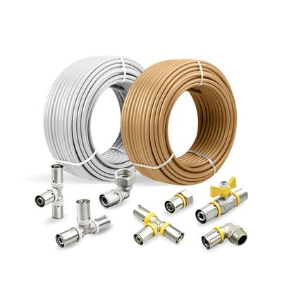 কাস্টমাইজড পাইকারি ফ্লোর হিটিং গ্যাস Pex Al Pex প্লাংবিং পাইপ প্লাস্টিক 16-32MM কম্পোজিট PEX Al PEX পাইপ