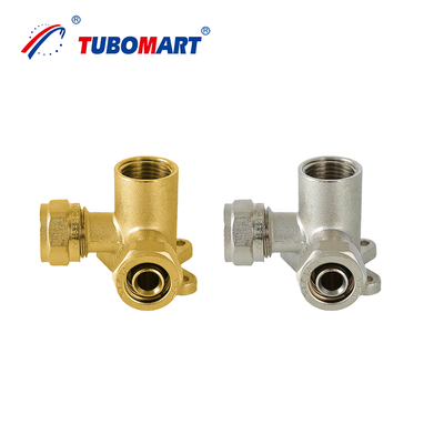 Tubomart পাইপলাইন উপাদান গ্যাস PEX ফিটিং ব্রাস 16-32MM সমান সকেট PEX আল Pex কম্প্রেশন ফিটিং