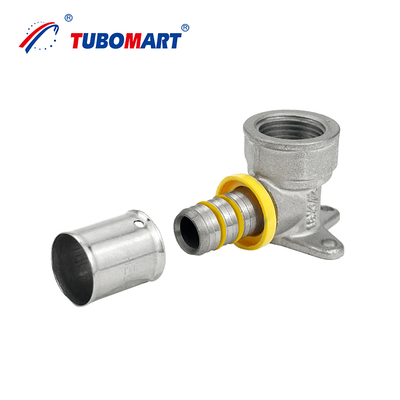 OEM কাস্টমাইজড সাইজের Pex Al Pex প্রেস ফিটিংস গ্যাস ওয়াটার সিস্টেমের জন্য উপযুক্ত সমাধান