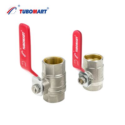 TUBOMART OEM ম্যানুয়াল ব্রাস বোল ভালভ মহিলা থ্রেড 1/2''-2''' ISO9001 জল ও গ্যাস সরবরাহের জন্য প্রত্যয়িত