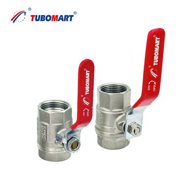 TUBOMART OEM ব্রাস বোল ভালভ সঙ্গে প্রজাপতি হ্যান্ডেল 1/2''-1'' জল সরবরাহের জন্য ব্রাস বোল ভালভ